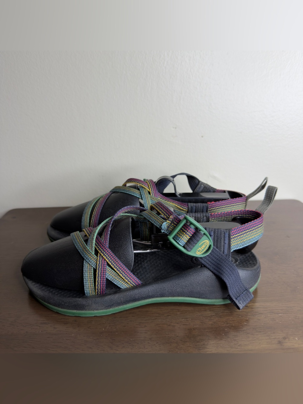 Chaco ZX/1 Ecotread Multi Colored Sandals Sz 4 kids